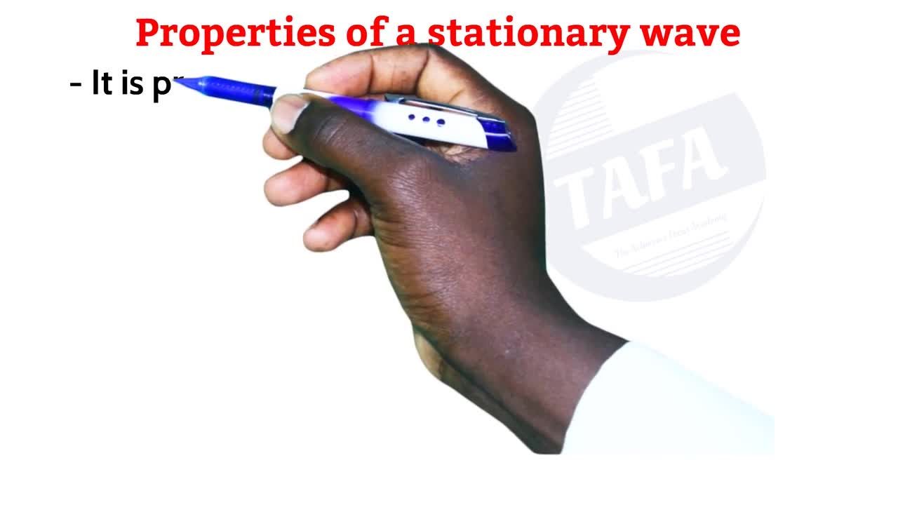 Conditions Necessary For Formation Of Stationary Waves